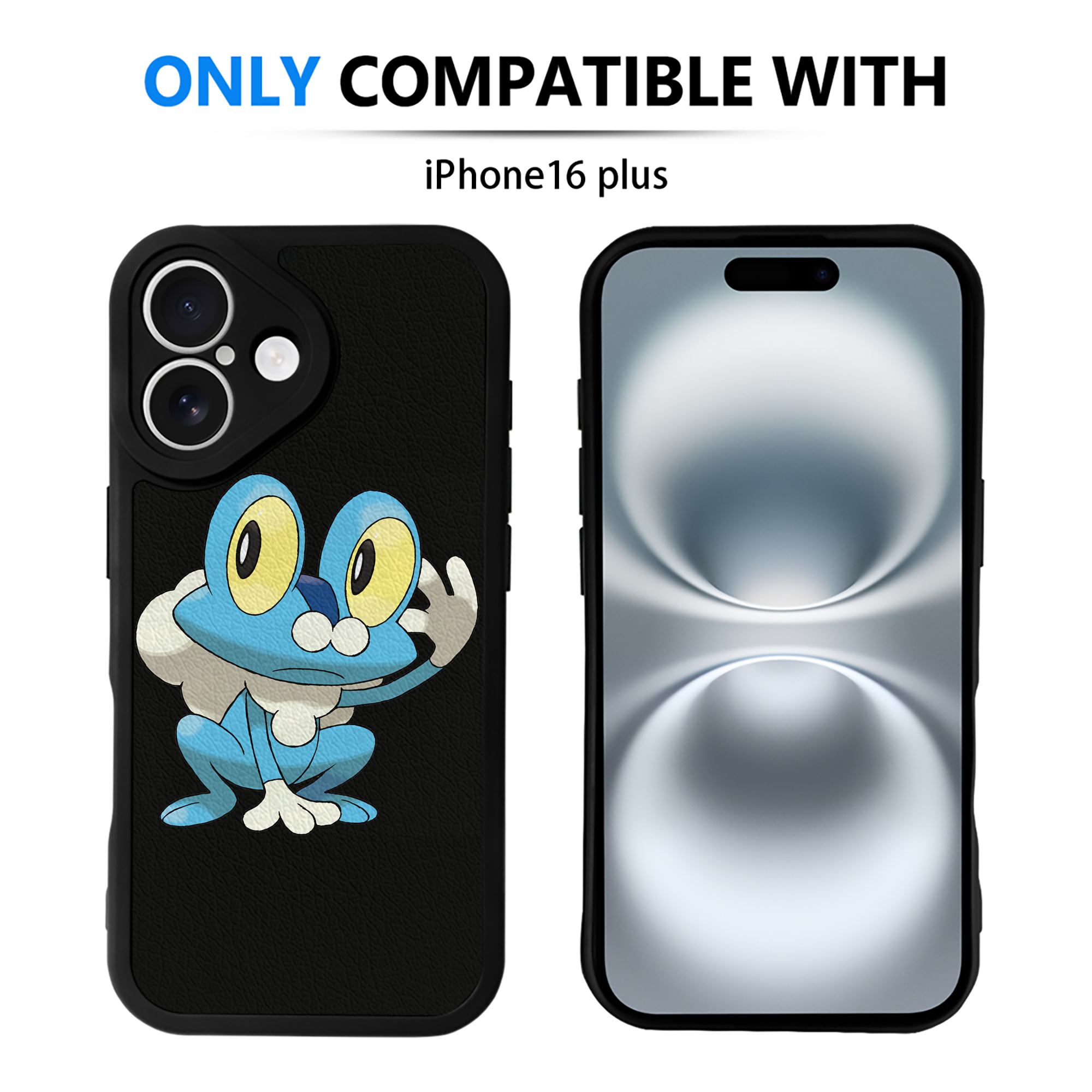 （画像用） ポケットモンスター Pokémon 【iPhone 16シリーズ対応】シリコンスマホケース（レザー調） 材質：シリコン